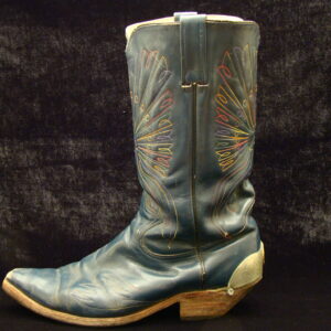 MEZCALERO Blue colored Peacock Stitch Mexico 44 / 10