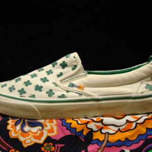 VANS Slip-On Ireland White / Green 43 GOA Destroyed