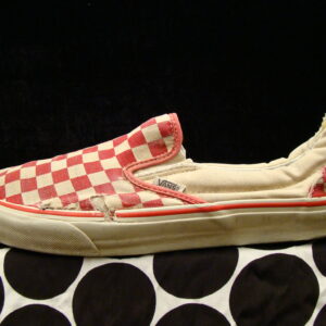 VANS Slip-On Checker Red / White 42,5 GOA Destroyed