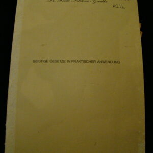 Geistige Gesetze in praktischer Anwendung - H. Fittkau-Garthe (german) SC