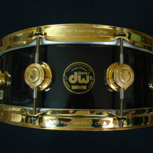 DW Drum Workshop Collectors Black Badge 14" x 5"  Black/Gold Timbre "E"