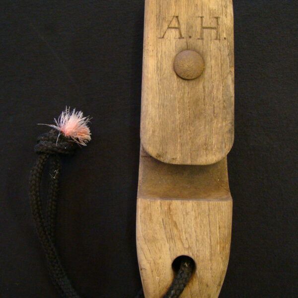 Vintage Tackle Block "Talje" A.H. engraved 30ies