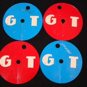 GT BMX Wheelcover Set of 2 Red/Blue