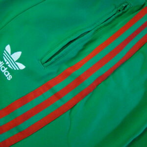 ADIDAS Track Pant Oldschool Green / Red Flared