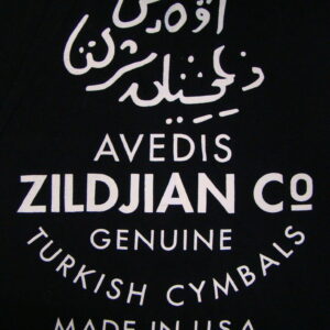 ZILDJIAN genuine Endorser Shirt / Black-White VTG S