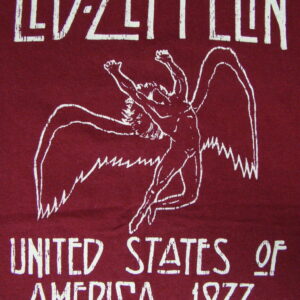 LED ZEPPELIN 1977 Swan / S Red USA