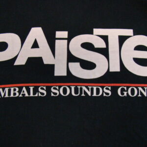 PAISTE genuine Endorser Shirt / Black-White VTG S/M
