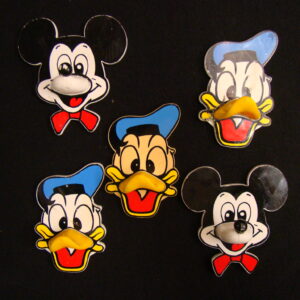 Walt Disney Towel Holder Set of 5 -Mickey Mouse / Donald Duck-
