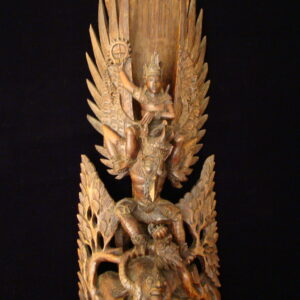 Indonesian Carving Ebony "Shiva on Garuda" large