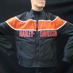 HARLEY-DAVIDSON Racing Jacket Black/Orange S Small 1rst Issue
