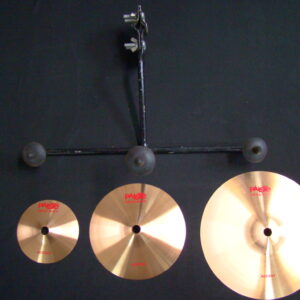 PAISTE 2002 Accent Set in 4" 6" 8" Tripod -Red Logo-