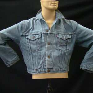 LEVIS 501 Jeans Jacket Grey dyed arms Small 70ies