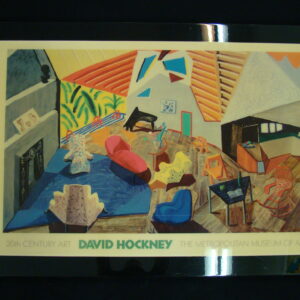 "Large Interior / Los Angeles" D.HOCKNEY (Highgloss on Wood) Giant USA 80ies