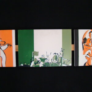 TRIPTYCHON "Don´t push the button" Graffiti 80ies