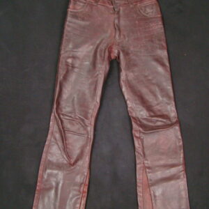 Leatherpant Paulsen/Veddel Dark-red flared S-48/50