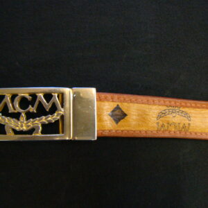 MCM Leather Belt Monogramm Michael Cromer Munich