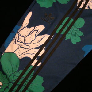 ADIDAS Tights / Blue Flowers 40/M
