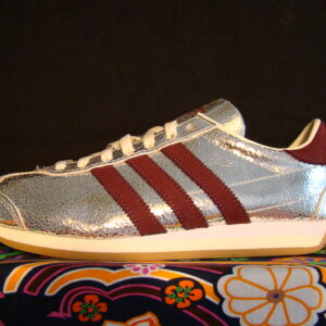 ADIDAS Country OG W Silver-Metallic / Dark-Red  6 1/2 / 40 NOS